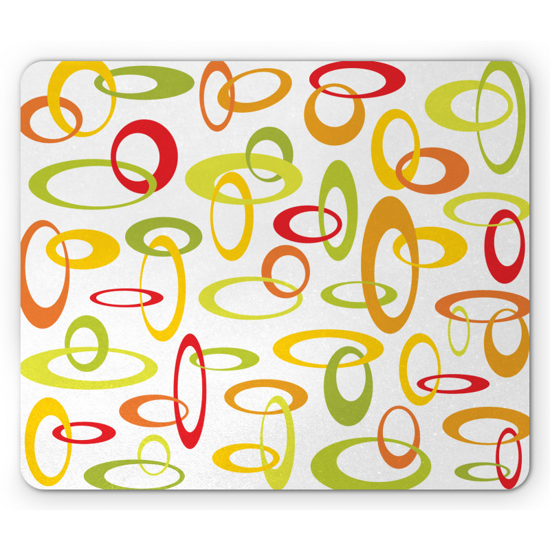 Citrus Tone Ovals Mouse Pad