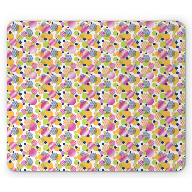 Circles Lines Dot Mouse Pad