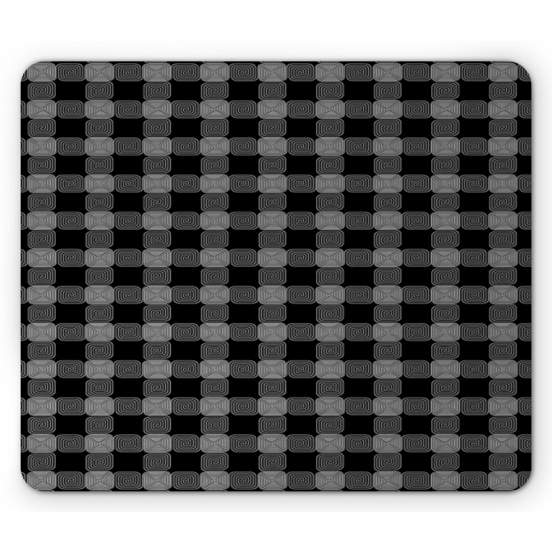 Square Circles Mouse Pad