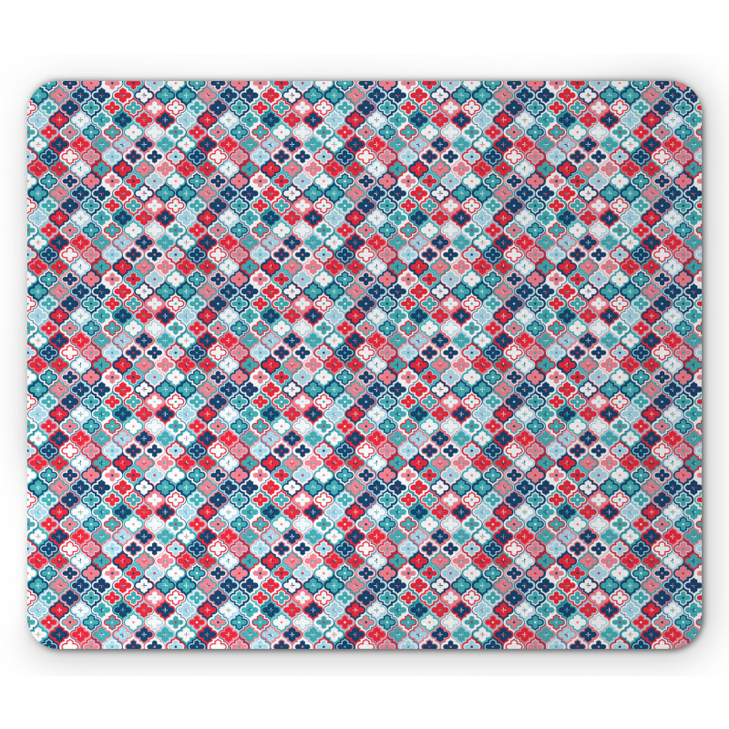 Ethnic Quatrefoil Mouse Pad