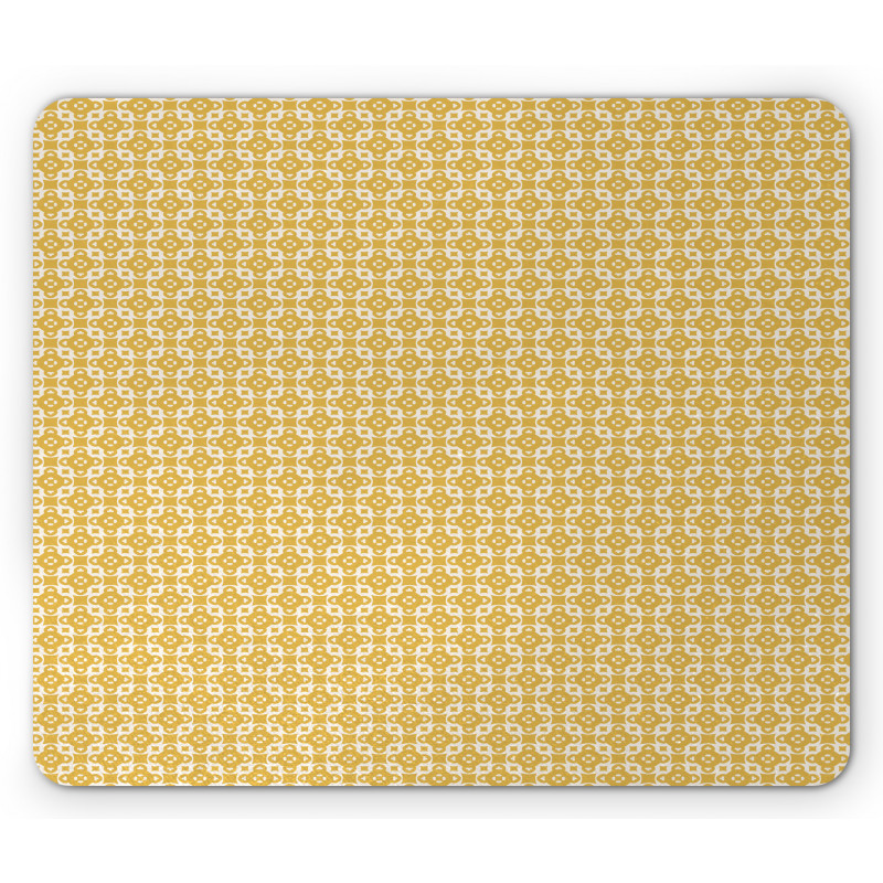 Symmetric Floral Mouse Pad