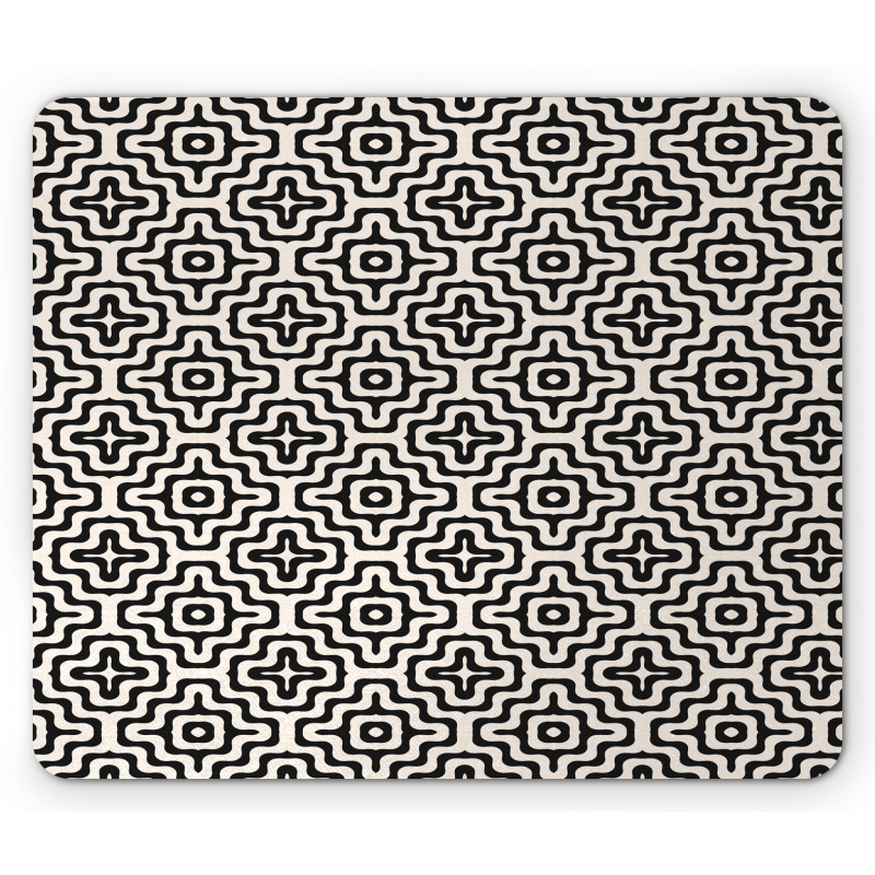 Wavy Geometric Mouse Pad