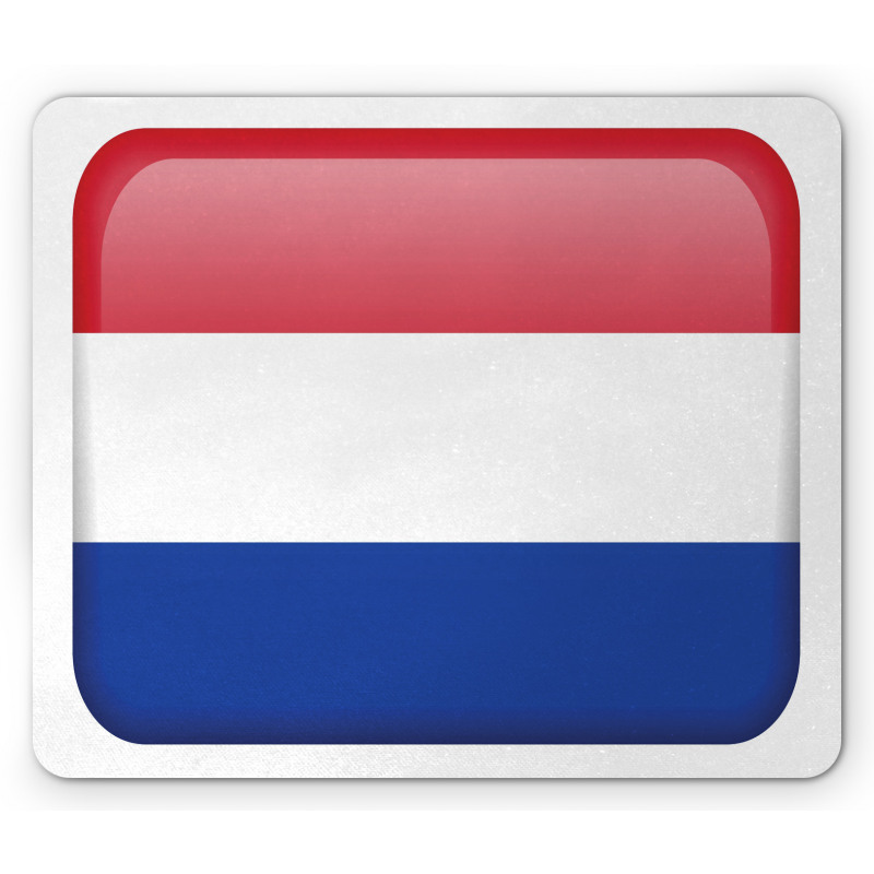 Holland Flag as Square Shape Mouse Pad