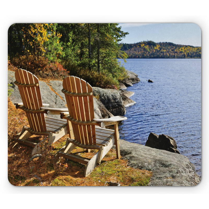 Adirondack Chairs Shore Mouse Pad