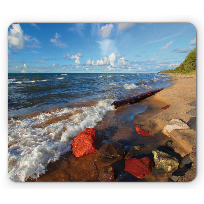 Beachy Summer Scenery Mouse Pad