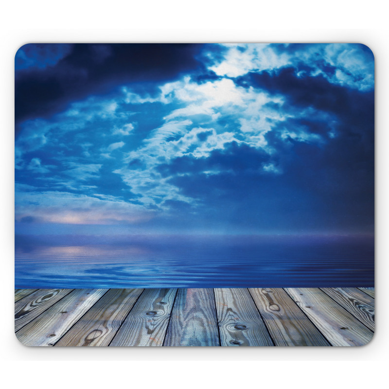 Cloudy View from a Deck Mouse Pad