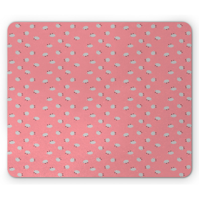 Cartoon Style Farm Animals Mouse Pad