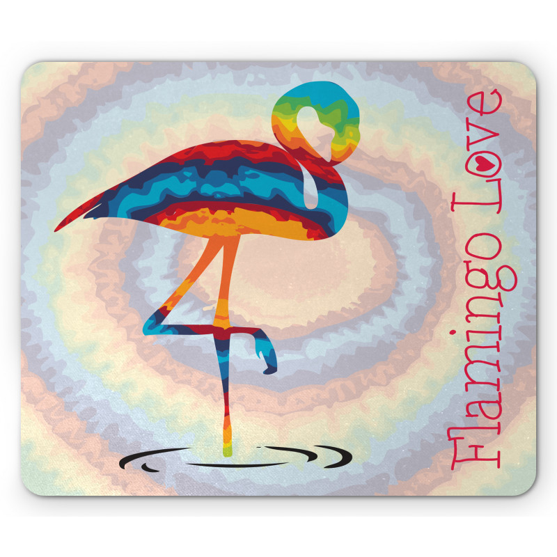 Rainbow Colored Birds Mouse Pad
