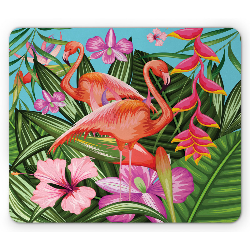 Hibiscus Tropic Flower Mouse Pad