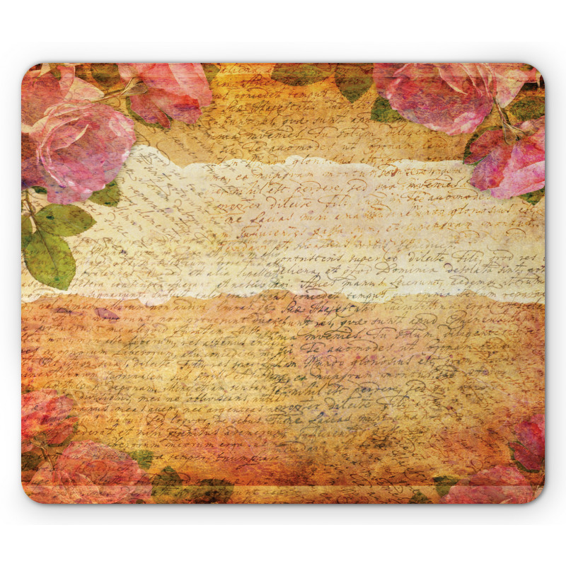 Floral Retro Nostalgic Mouse Pad