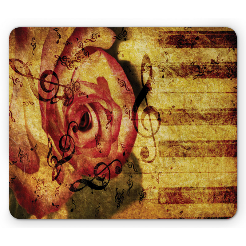 Vintage Piano Keyboard Mouse Pad