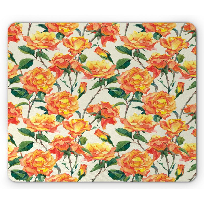 Old Bridal Vivid Bouquet Mouse Pad