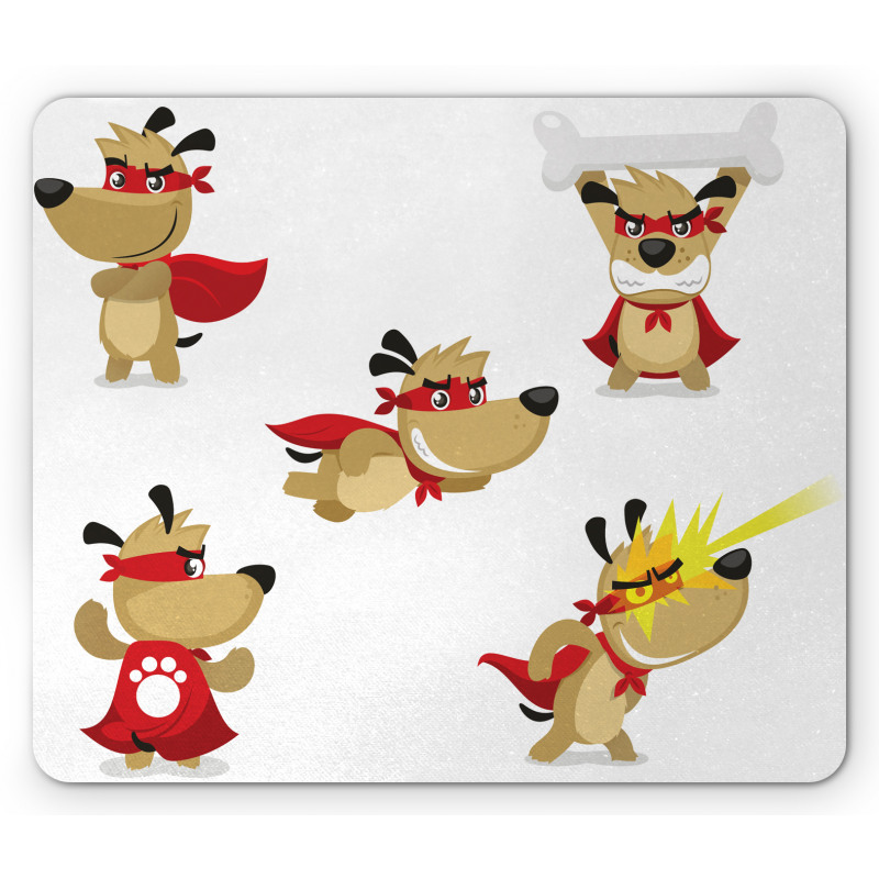 Superhero Puppy with Paw Mouse Pad