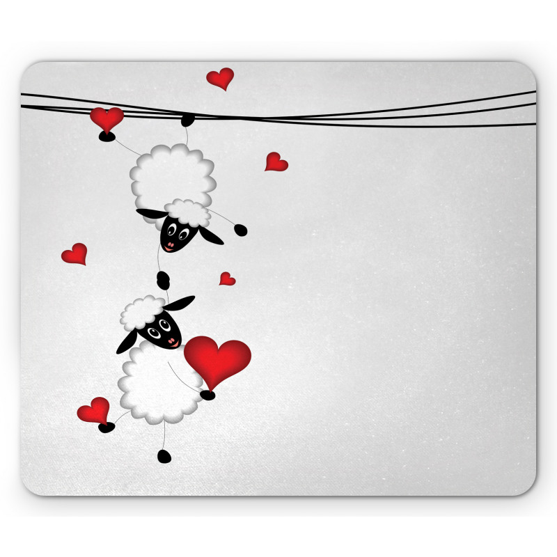 Heart Shapes in Love Mouse Pad