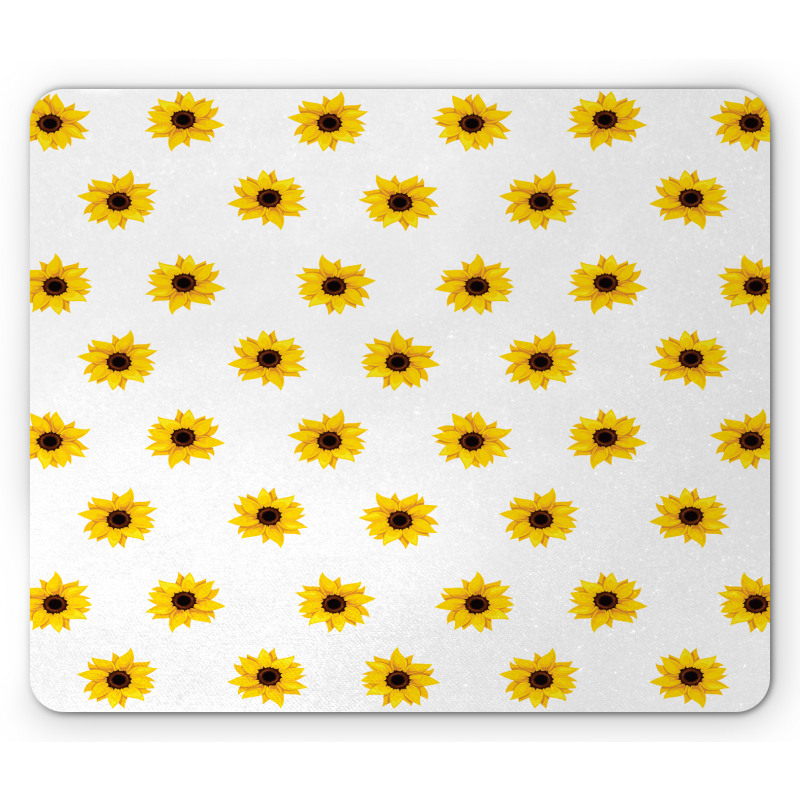 Sunflower Pattern Nature Mouse Pad