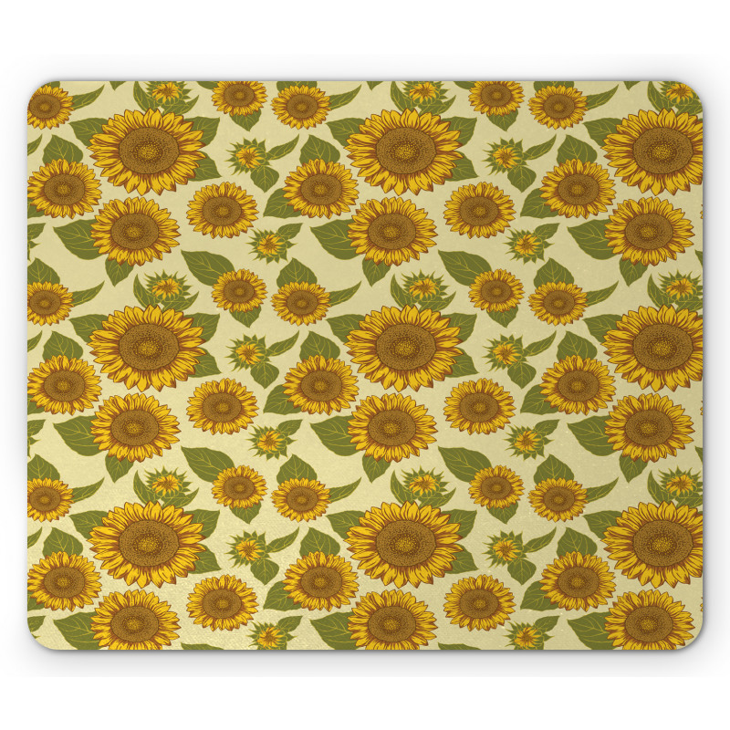 Funky Style Sunflower Mouse Pad