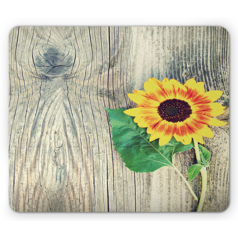 Wood Board Bouquet Mouse Pad