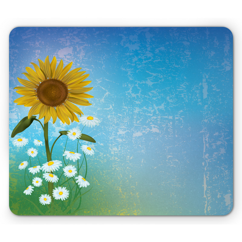 Sunflowers Chamomiles Mouse Pad