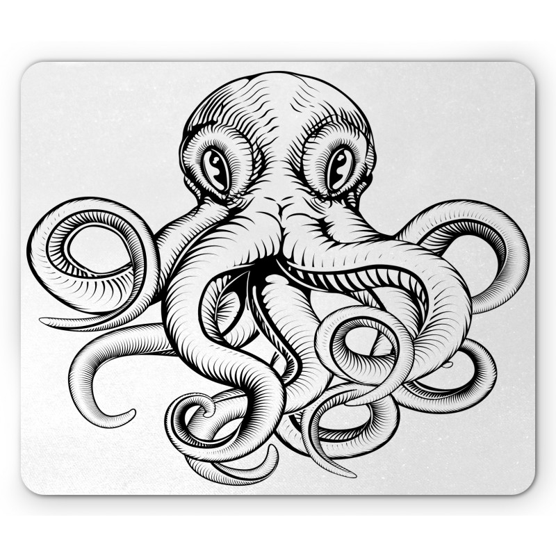 Sketch Monochrome Art Mouse Pad