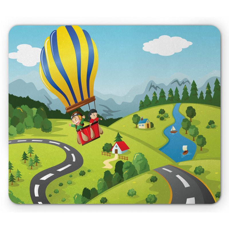 Cartoon Style Sky Mouse Pad