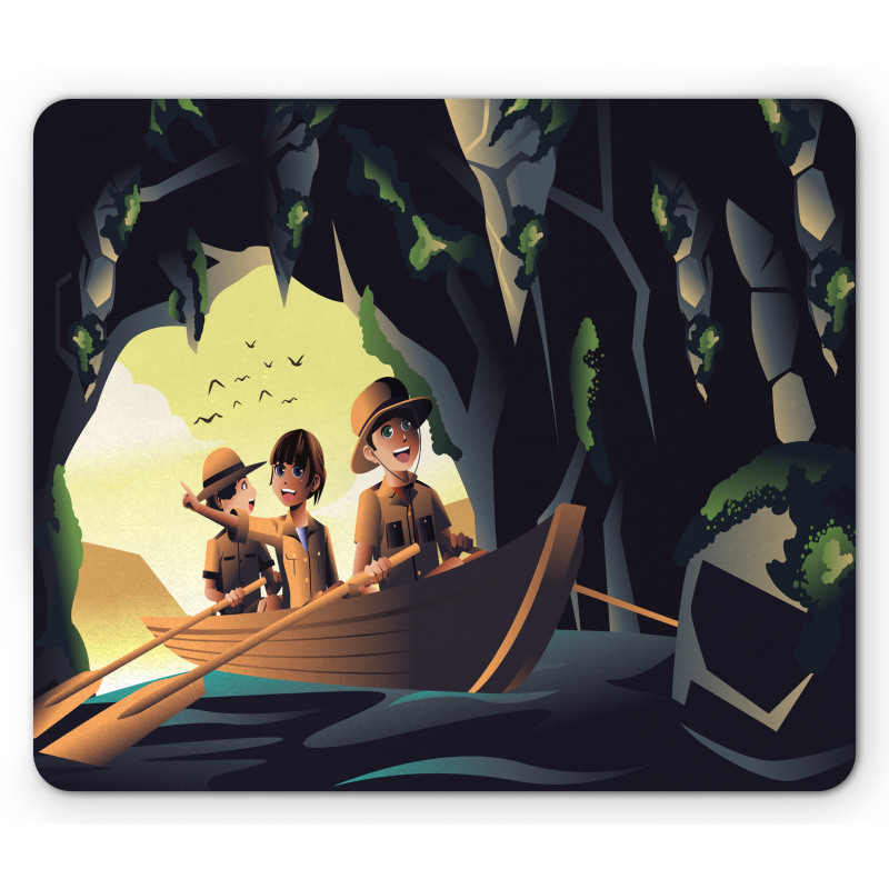 Cave Boat Trip Scouts Mouse Pad