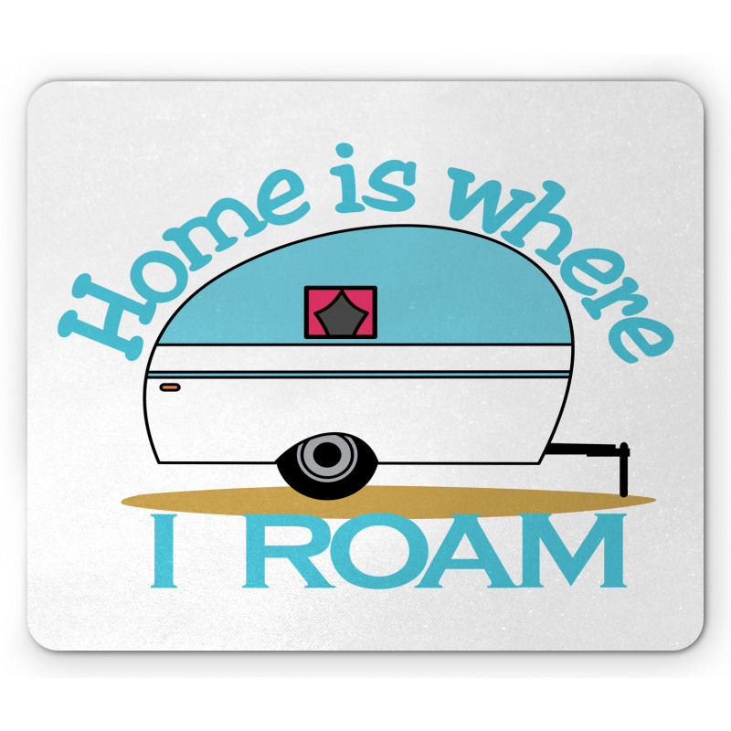 Van Adventure Wheel Motif Mouse Pad