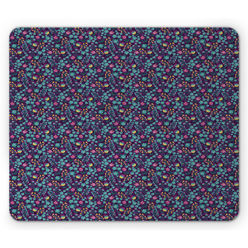 Springtime Floral Filed Art Mouse Pad