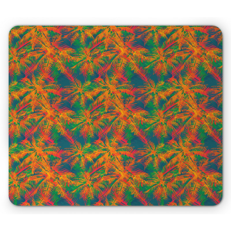 Psychedelic Like Palm Trees Mouse Pad