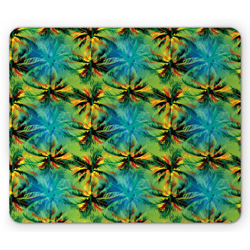 Jumble Exotic Palms Layout Mouse Pad