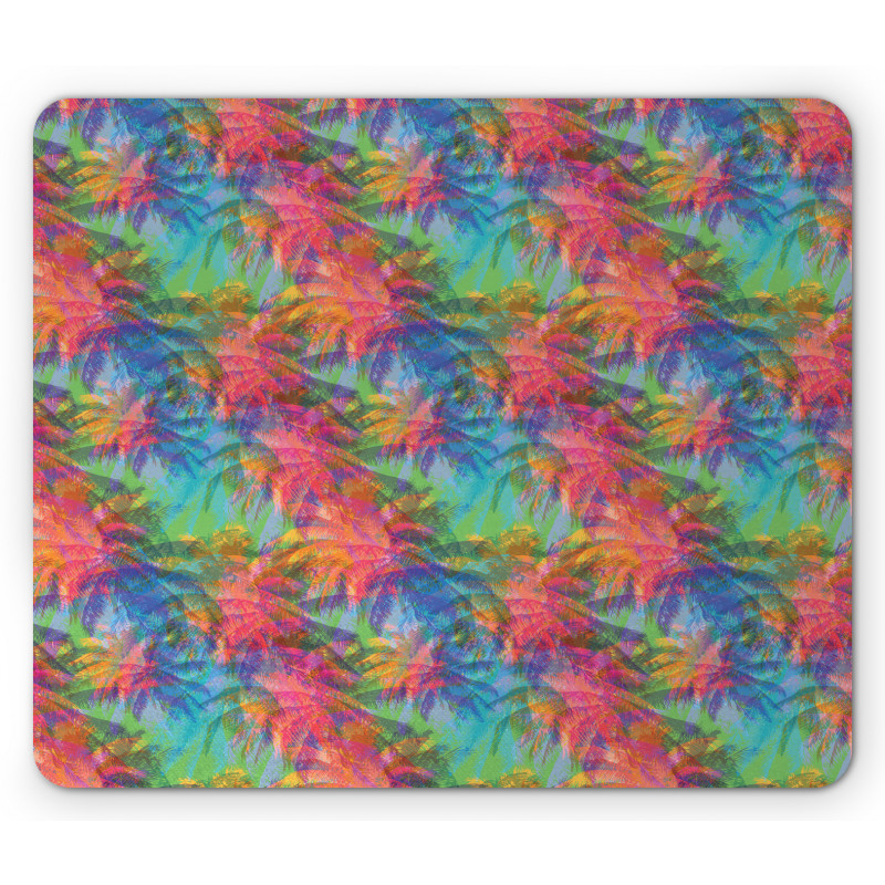 Abstract Toned Summer Palms Mouse Pad