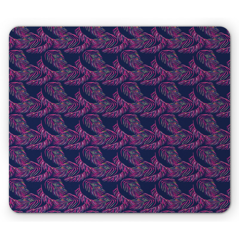 Abstract Rainforest Plants Mouse Pad