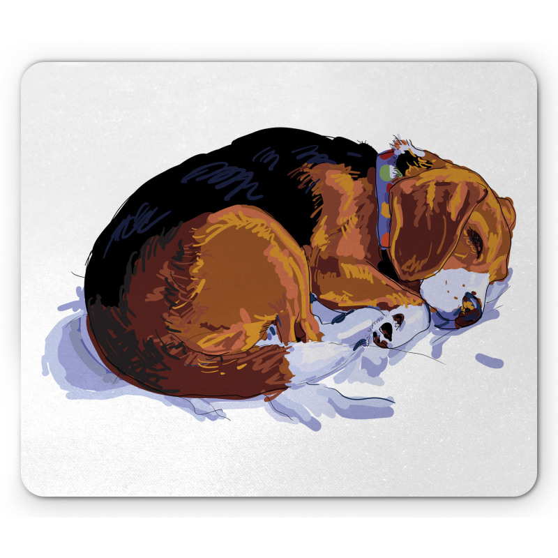 Sketch Drawing Doodle Style Mouse Pad