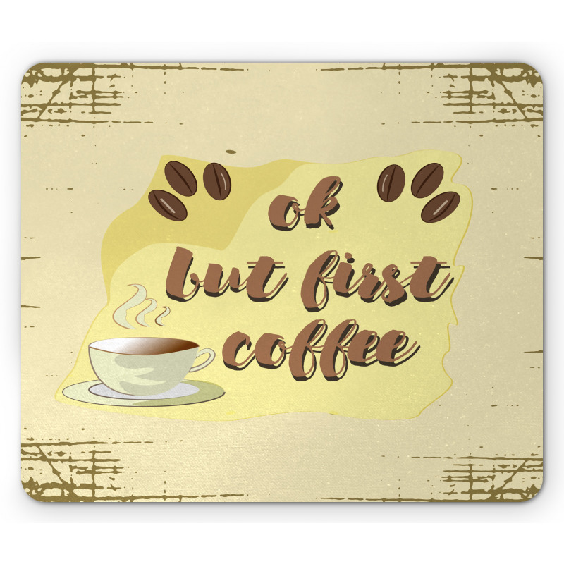 Coffee Beans Steam Mouse Pad