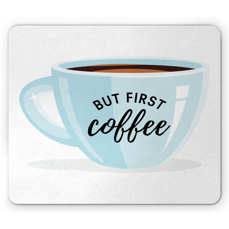 Single Cup Image Mouse Pad