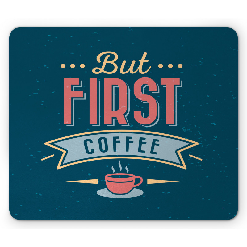 Grunge Lettering Mouse Pad