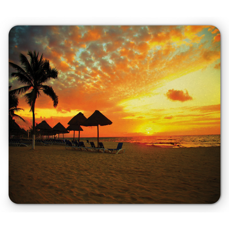 Romantic Sunset Scenery Mouse Pad