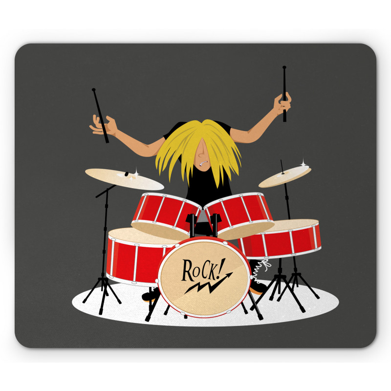 Rock and Roll Style Young Man Mouse Pad