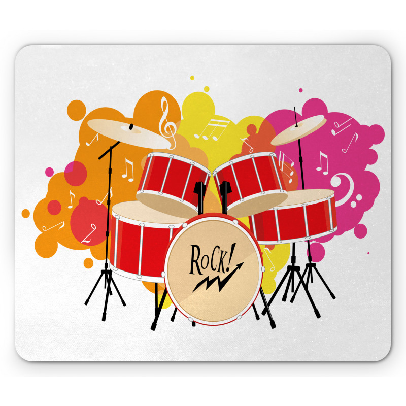 Music Themed Colorful Design Mouse Pad