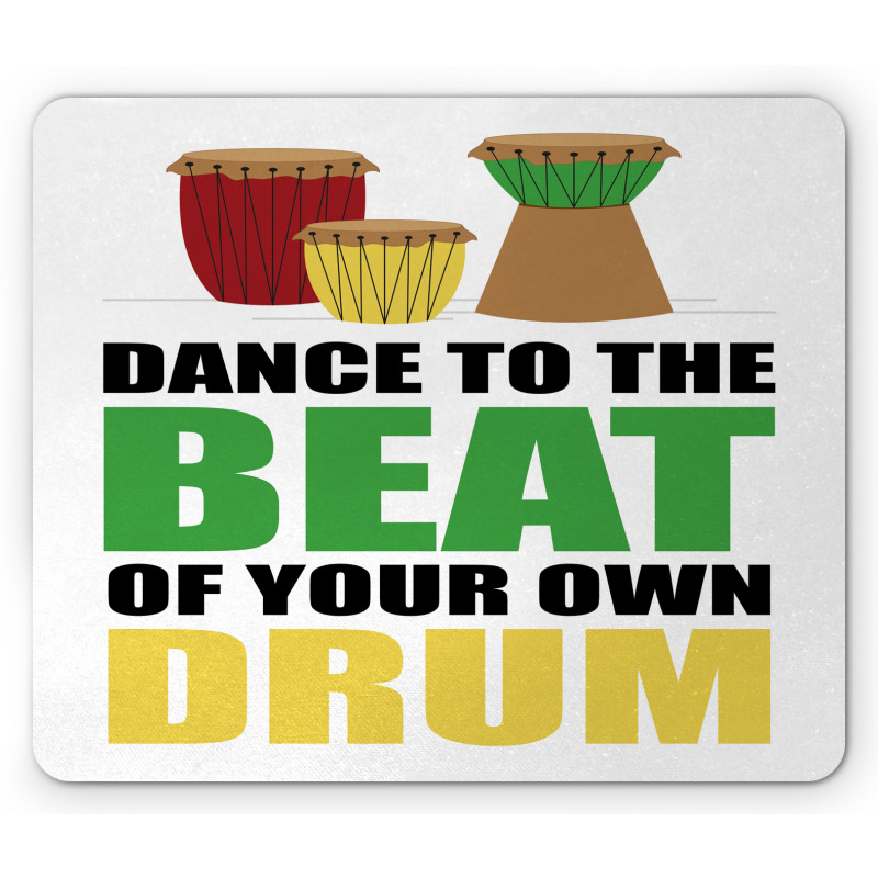 Dance to the Beat Lettering Mouse Pad