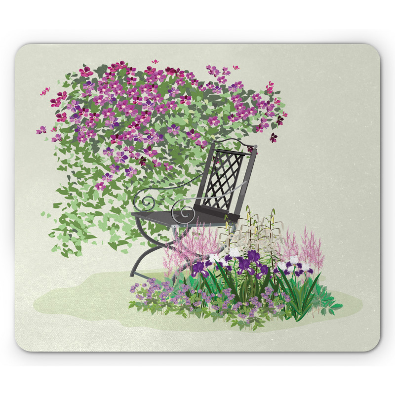 Flowers Blooming Garden Mouse Pad