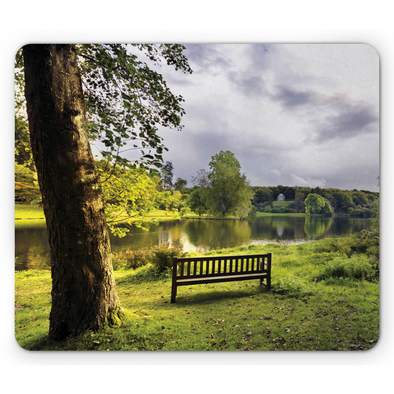 Stourhead Cloudy Scene Mouse Pad