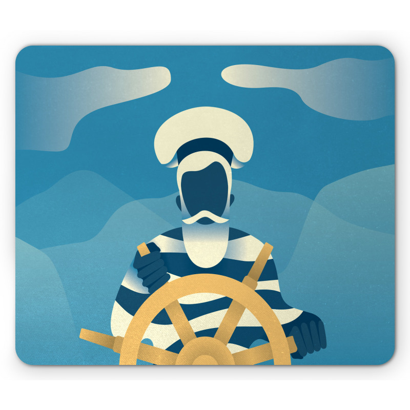 Sailor in the Ocean Mouse Pad