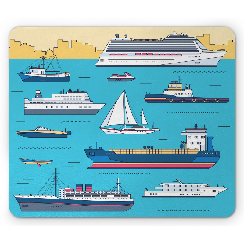 Ships Yacht Ferry Mouse Pad