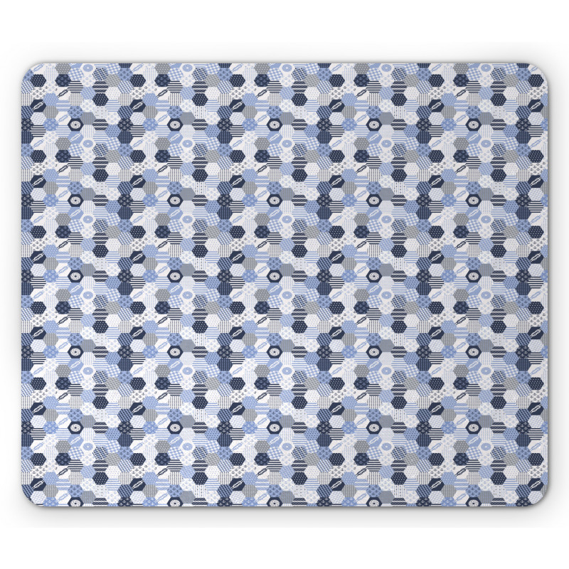 Hexagon Shapes Pastel Mouse Pad