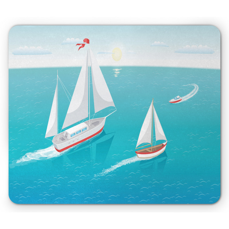 Sailing Boats and Sun Mouse Pad