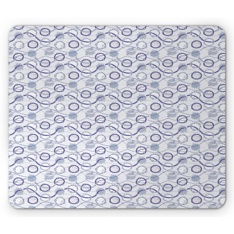 Polka Dots Buckle Mouse Pad