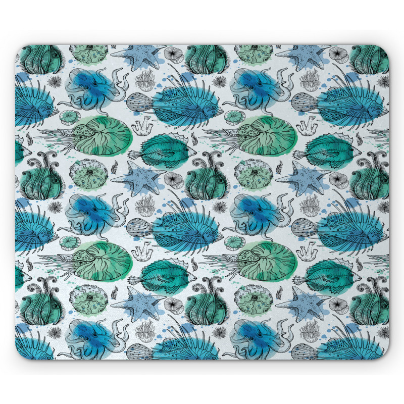 Drawings of Organisms Mouse Pad