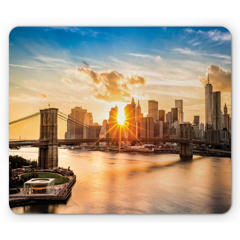 Cityscape of Brooklyn Mouse Pad