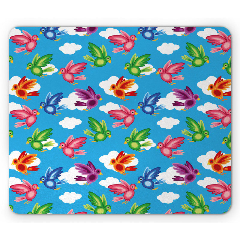 Flying Birds Clouds Spirit Mouse Pad