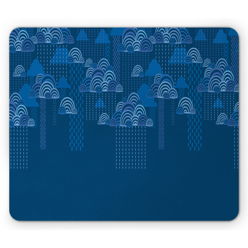 Abstract Clouds Dots Art Mouse Pad